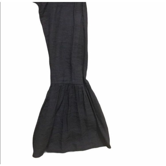 H & M Flared Sleeve Mini Dress Size 6 Boho Hippie Gray - Picture 5 of 7